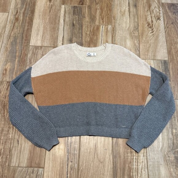 Hollister Three Stirped Knit Sweater - Picture 1 of 3